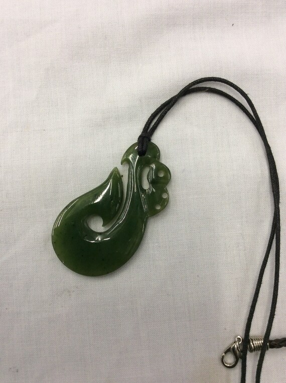 Fine jade New Zealand Mori Pendant, Vintage Style… - image 2