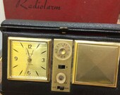 endura radiolarm travel clock amp transistor radio