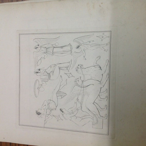Antique Engraving Print of Greek or Roman Men Fig… - image 1