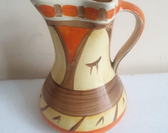 オレンジモチーフのミルクジャグまたはクリーマー - フルーツ柄の