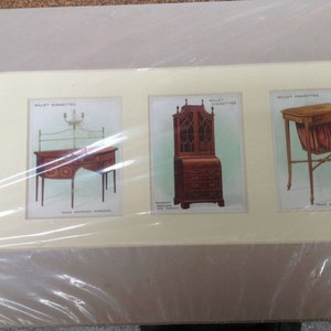 Furniture Antique 3 set wills cigarettes Cards VGC