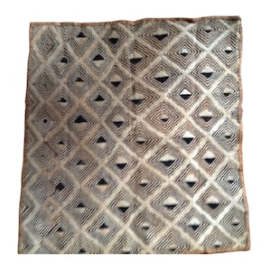  Authentic africana Kuba Rafia de terciopelo tela textil : Hogar  y Cocina