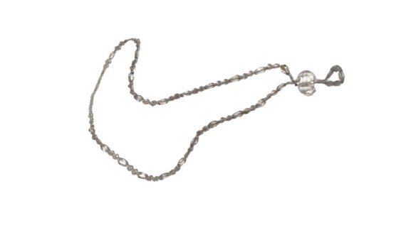Rock Crystal Pendant Necklace, Fashionable Quartz… - image 1