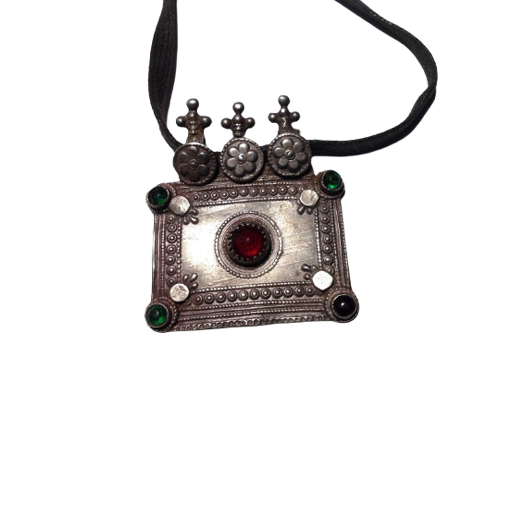 アンティークシルバー北トゥアレグ族ジュエリーネックレスペンダント