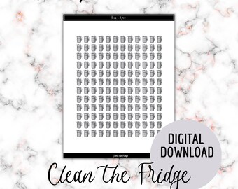 Digital Download | Clean the Fridge Planner Stickers