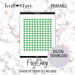 Descarga digital / Pegatinas del planificador del día de pago