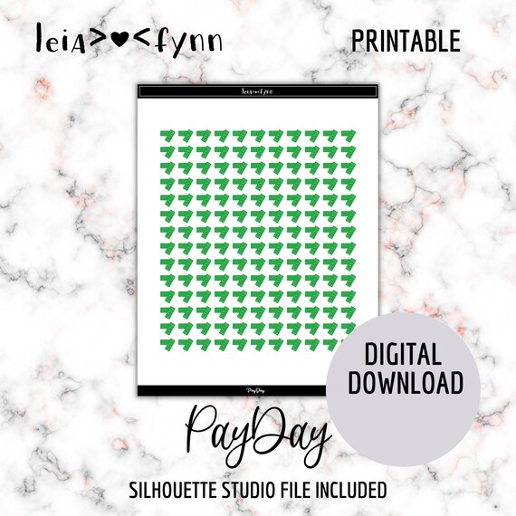 Digital Download Pay Day Planner Stickers - Etsy