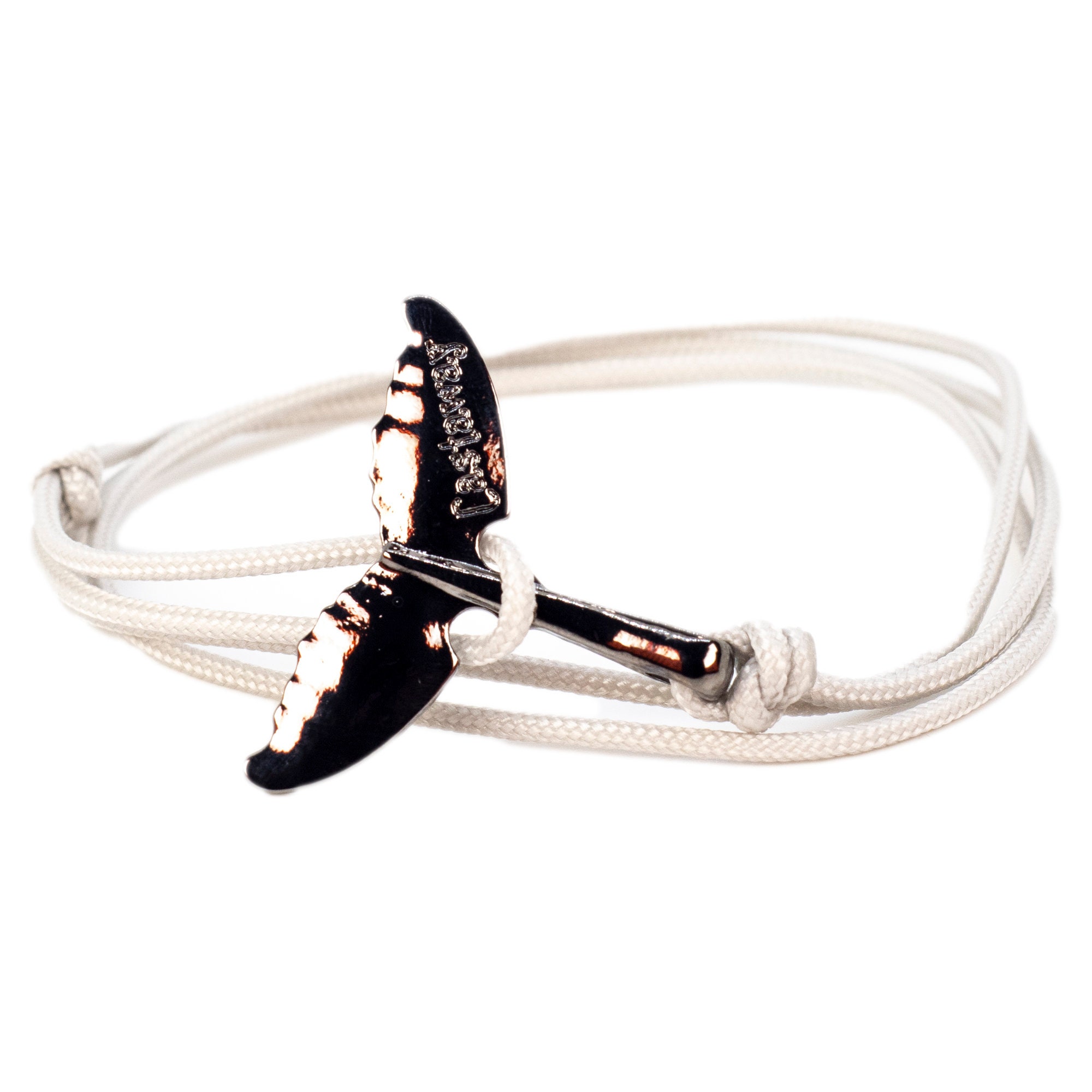 Fashion Simple Whale Tail Paracord Rope Bracelets Men Women