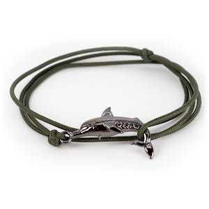 Bracciale in corda avvolgente Paracord Dolphin