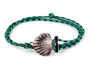 Paracord Seashell Wrap Rope Bracelet