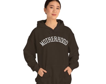 Felpa con cappuccio per la maternità, felpa per la maternità, regalo per la mamma, regalo per neomamme, regalo per la mamma, club delle mamme, maglietta per mamme, felpa autunnale, regalo per casalinghe