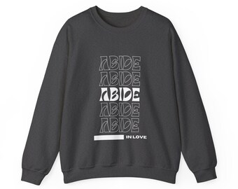 Juan 15 Permaneced en el amor, Sudadera de Jesús, Camiseta con gráfico cristiano, Sudadera con versículo bíblico de moda, Camisetas para estudio bíblico, Camiseta neutra estética