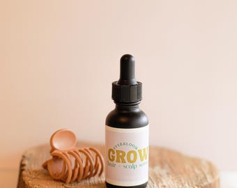 Hair Growth Serum , Hair growth oil, Rosemary hair oil, cedarwood hair oil, peppermint hair oil, postpartum hair growth oil