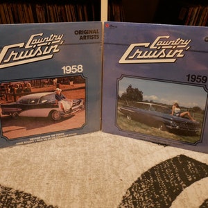 Various Artists - Country Cruisin&#39; -  1958 & 1959 - Vinyl LPs (2 Country Compilation Records) 20 Songs!!!