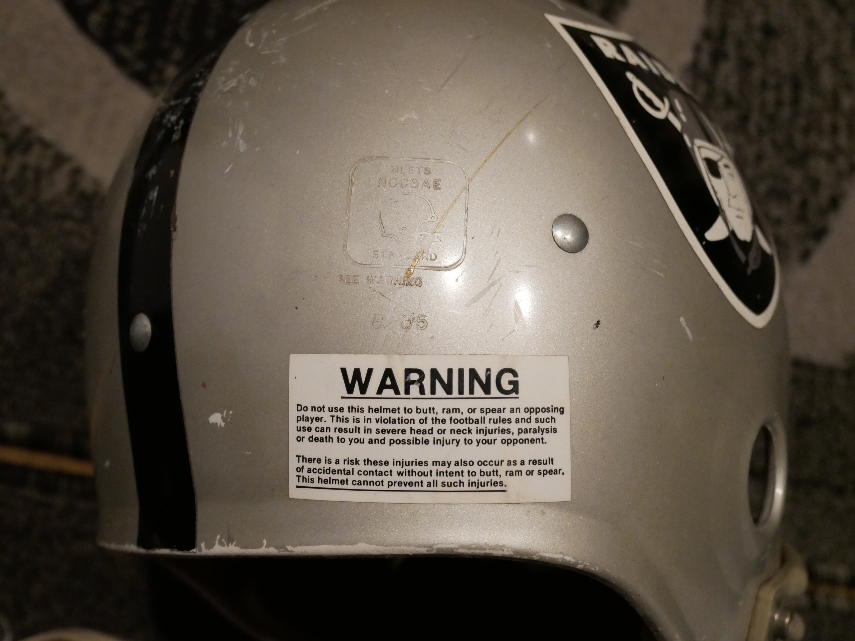 Rare Vintage 1984 - Los Angeles Raiders - Rawlings HNFL-N