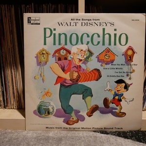 Vintage Vinyl:  Walt Disney Presents – Pinocchio - Vinyl LP - Disneyland 1963