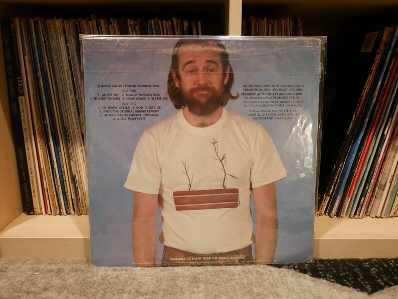 Vintage Vinyl: George Carlin - Toledo Window Box - Komedi Vinyl LP - 1974 (Originalpressning) bild 2