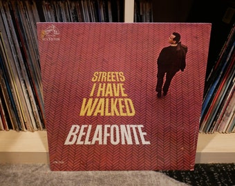 Vintage Vinyl: Harry Belafonte - The Streets I Have Walked - Vinyl LP - 1963 ((Original Press)) Sings Songs from Various Countries!