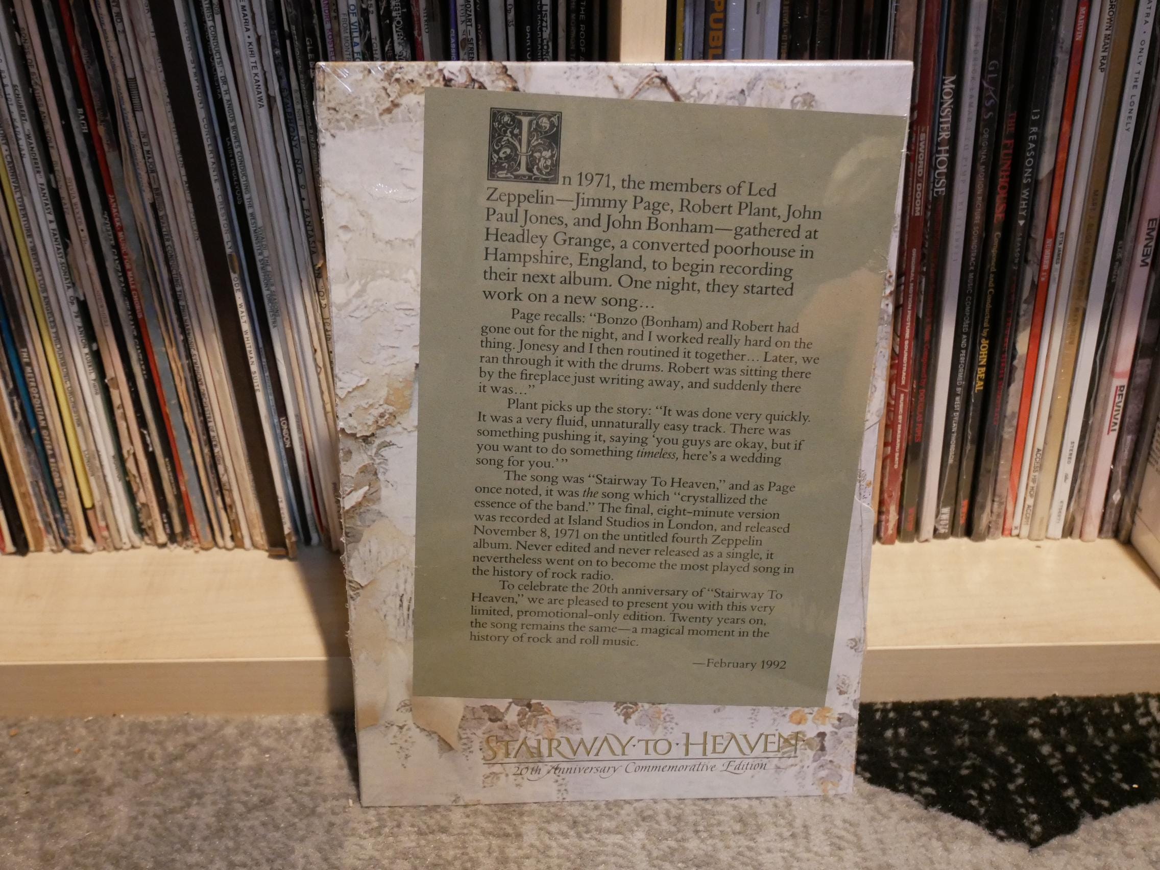 SEALED/RARE - Led Zeppelin - Stairway to Heaven - 7
