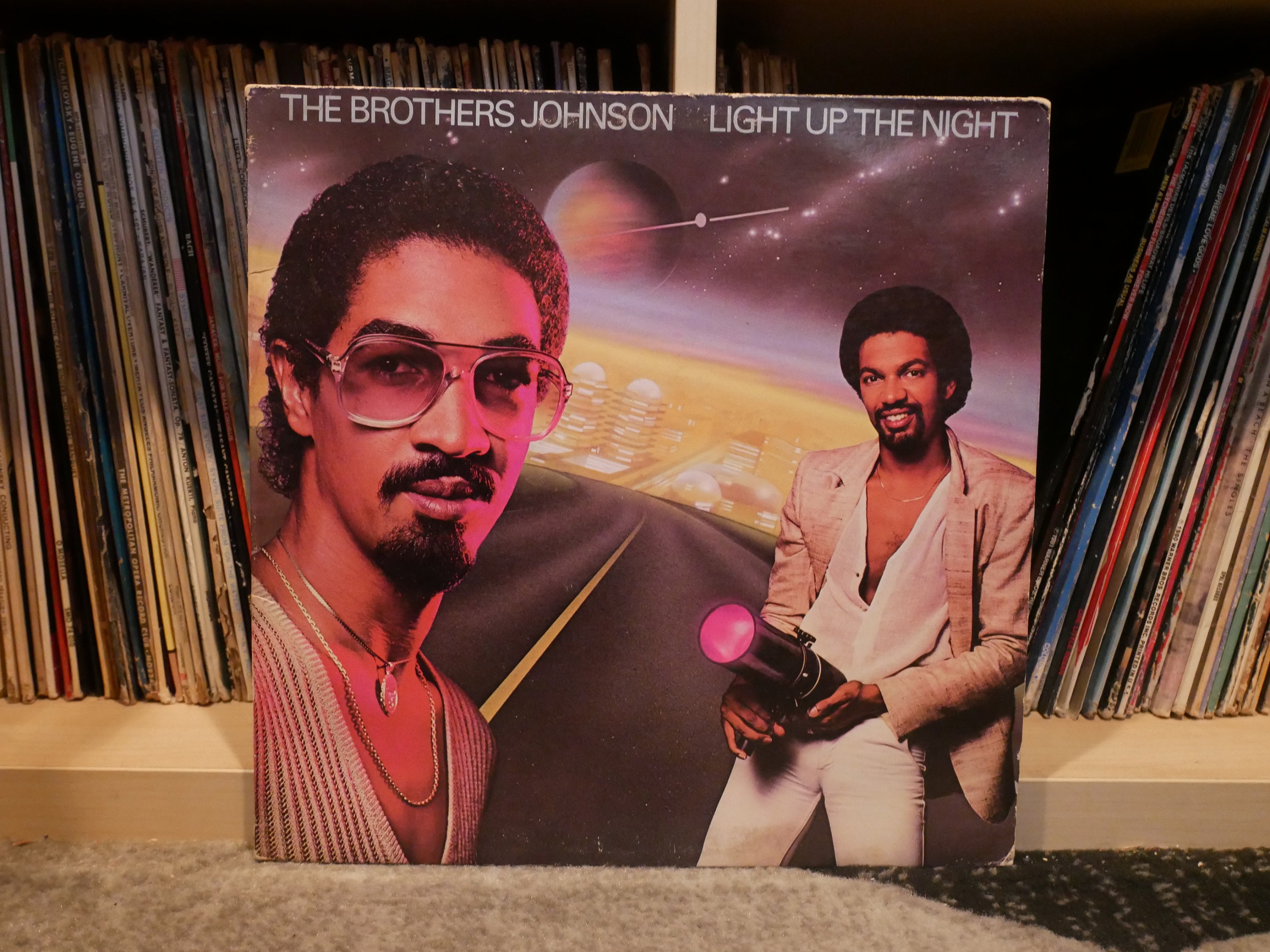 The Brothers Johnson Light Up The Night Album LP Etsy