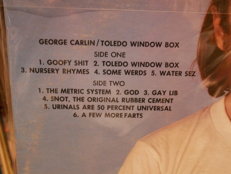 Vintage Vinyl: George Carlin - Toledo Window Box - Komedi Vinyl LP - 1974 (Originalpressning) bild 3