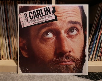 Vinilo vintage: George Carlin - Una velada con Wally Londo con Bill Slaszo - LP de vinilo de comedia - 1975 (edición original)