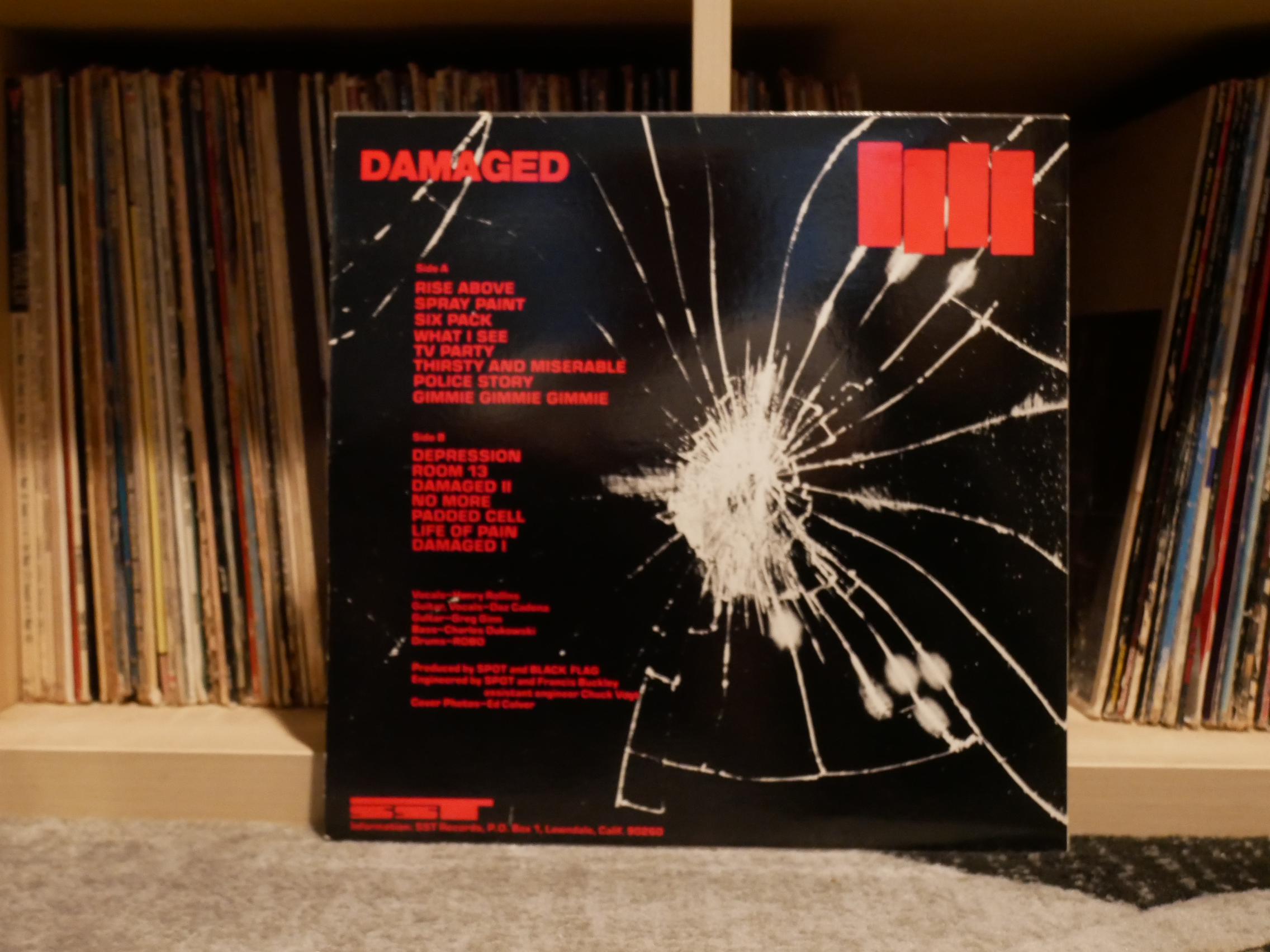 米LP Black Flag Damaged SST007 SST Records /00260 Black Flag - Damaged - 12