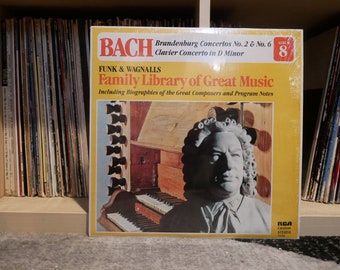 Vintage Vinyl: Bach – Brandenburg Concertos No. 2 & No. 6 / Clavier Concerto In D Minor - Vinyl LP (Family Library of Great Music) Album 8