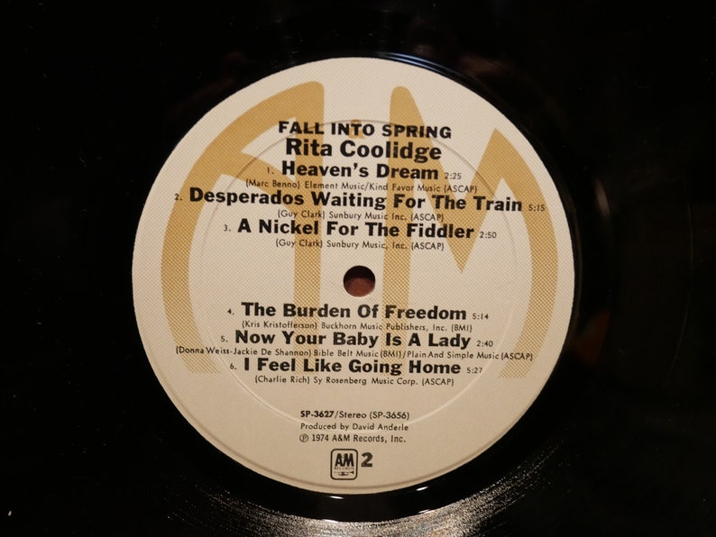 Rita Coolidge Fall Into Spring LP Vinyl 1974 - Etsy
