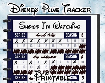 Printable PlannersTN Insert Netflix Disney+ and Hulu Tracker GoodNotes Templates TV ShowSeries Episode Tracker Shows I'm Watching