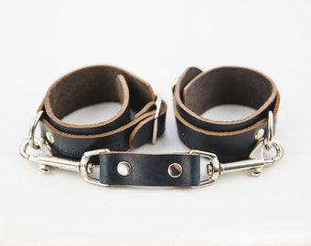 Switch Leather Co. Set of two ankle cuffs - Black