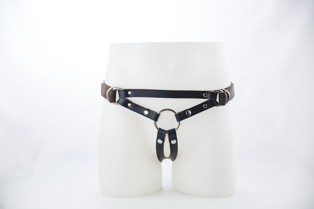 Handmade Leather Strap On Harness - The Camryn in Limited Edition Blue ...