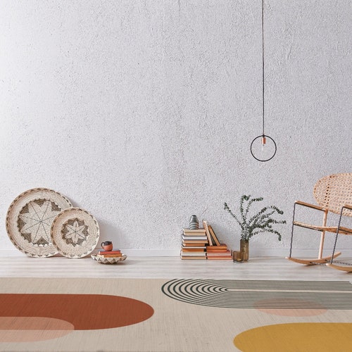 Rainbow Area Rug Nursery Room Rug Boho Rainbow Area Rug Etsy