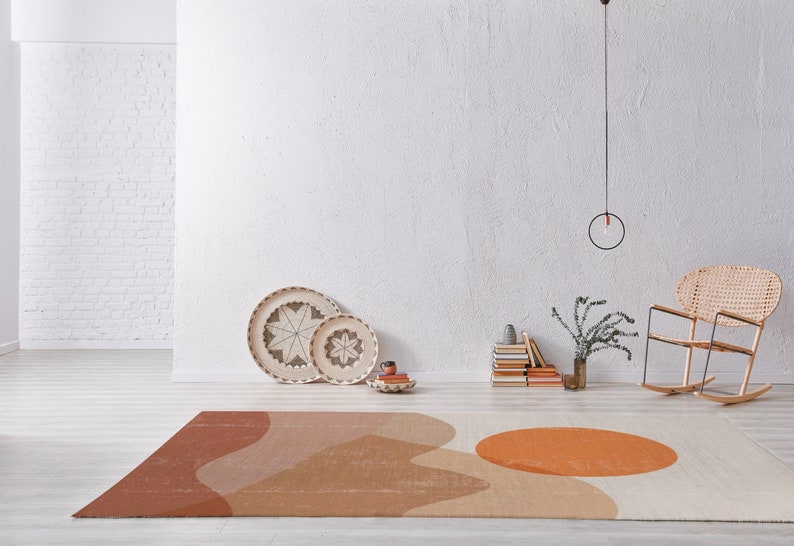 Earth Organic Tones Area Rugs Nursery Boho Carpet Neutral Etsy