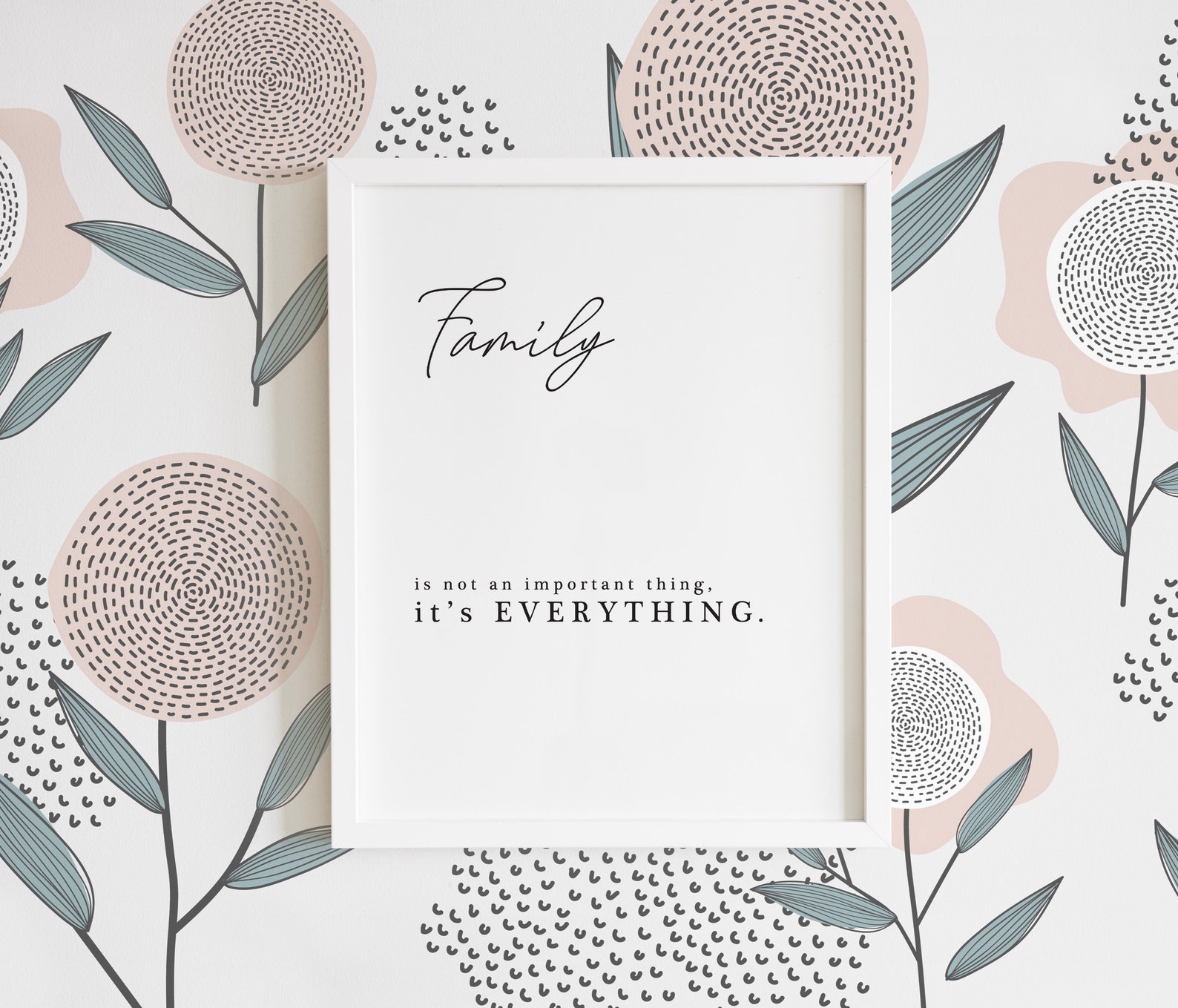 Family Quote Art Print Printable Quote Nursery Wall Art - Etsy