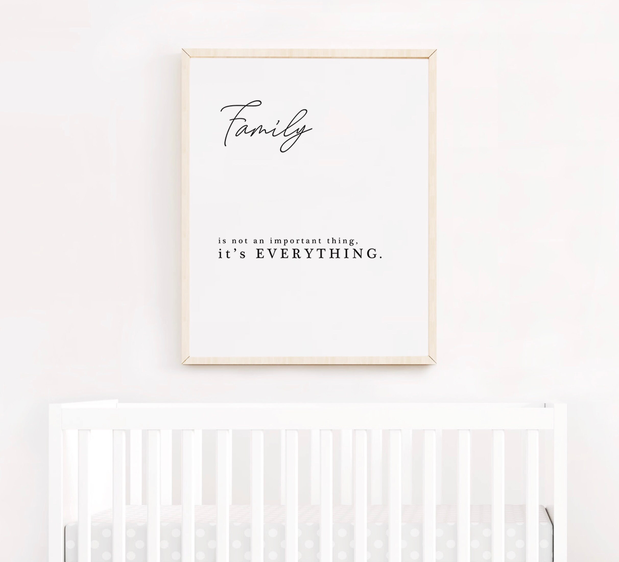 Family quote Art Print Printable quote Nursery Wall Art | Etsy