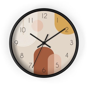 Contemporary Clock Boho Wall Clock Nursery Clock Minimalist - Etsy