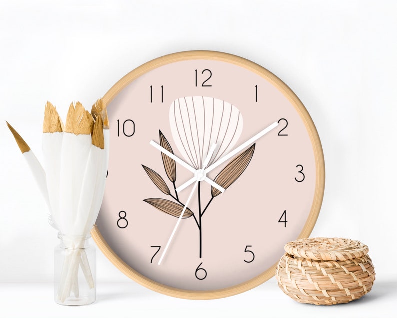 Wall Clock Scandinavian Design Wall Clock Contemporary Etsy