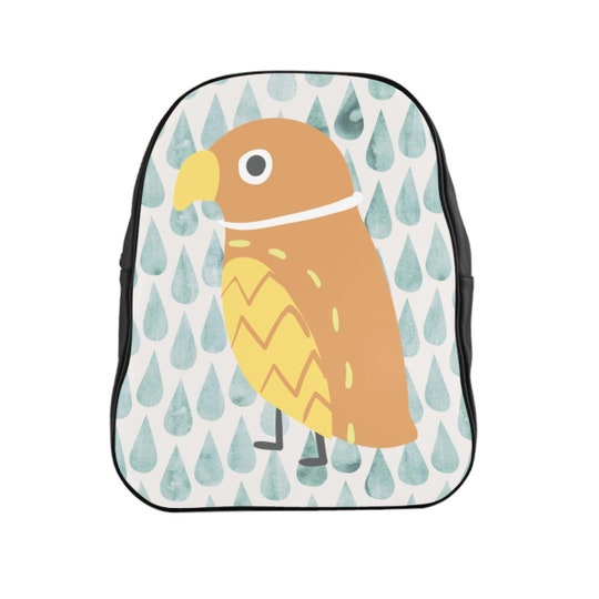 Disover Orange Bird School Bag, Modern Design Kids Backpack