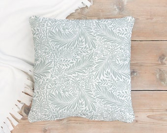 Sage Green Pillow Cover, Botanical Pillow Case, Farmhouse Pillow, Sage Spring Design Pillow, Minimalist Nursery