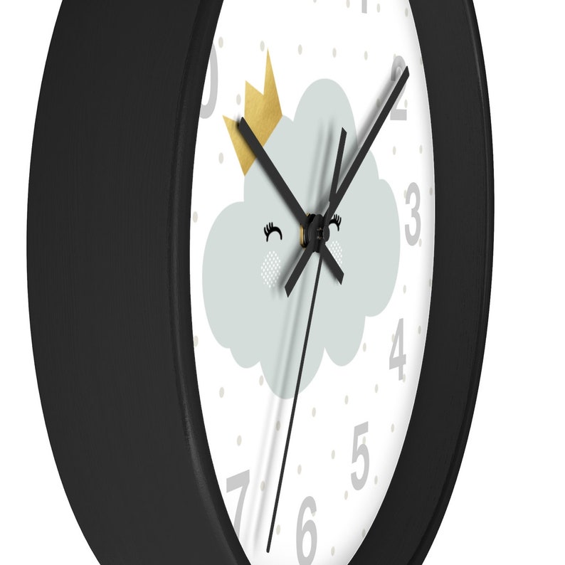 Cloud Wall Clock Nursery Clock decor Baby room decor Cloud Etsy
