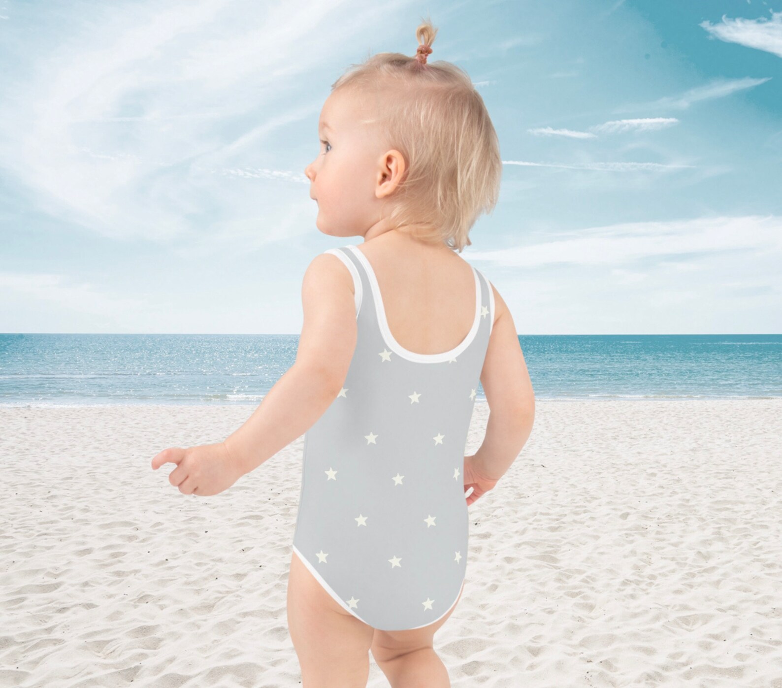 Toddler Swimsuits Ice Cream Design Toddler Grey Swimwear With Etsy