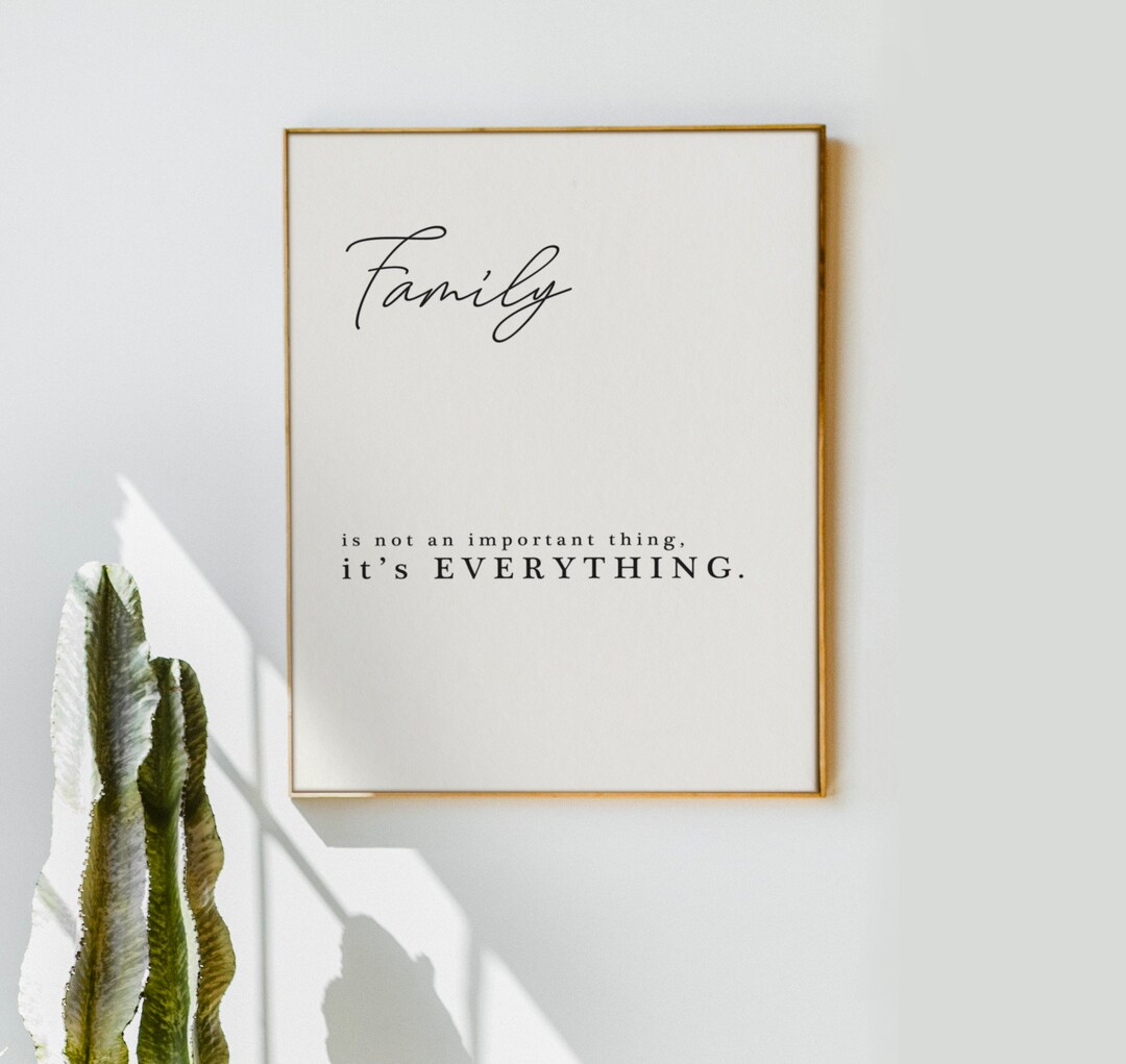 Family Quote Art Print Printable Quote Nursery Wall Art - Etsy