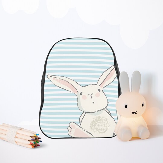 Cute Bunny School Backpack, Toddler school Bags, Back to School, Kids Backpacks,