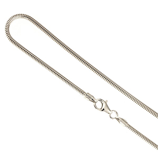 Schlangenkette Ø 2 mm Silberkette 925 Silber 40 - 90 cm Halskette Kette