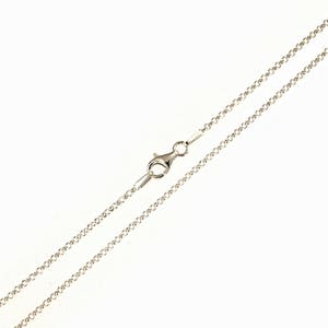 Necklace 925 Sterling Silver length from 40 cm up to 90 cm chain link Ø 1,8 mm