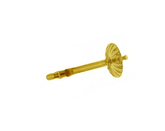 Ohrstecker mit Schüssel Gelbgold 14 Karat / 9 Karat Gold Ohrschmuck