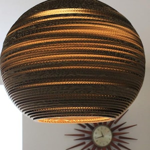 extra large 20" cardboard lampshade, pendant lampshade