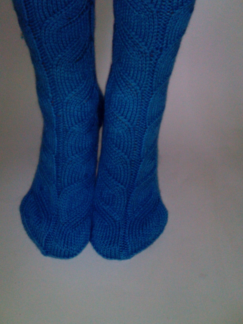 Stiefel Socken. Kniehohe Socken. Knie-Socken. Kniehohe Socken. Wollsocken, gestrickte Wollsocken Bild 2