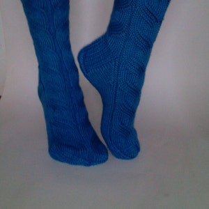 Stiefel Socken. Kniehohe Socken. Knie-Socken. Kniehohe Socken. Wollsocken, gestrickte Wollsocken Bild 3